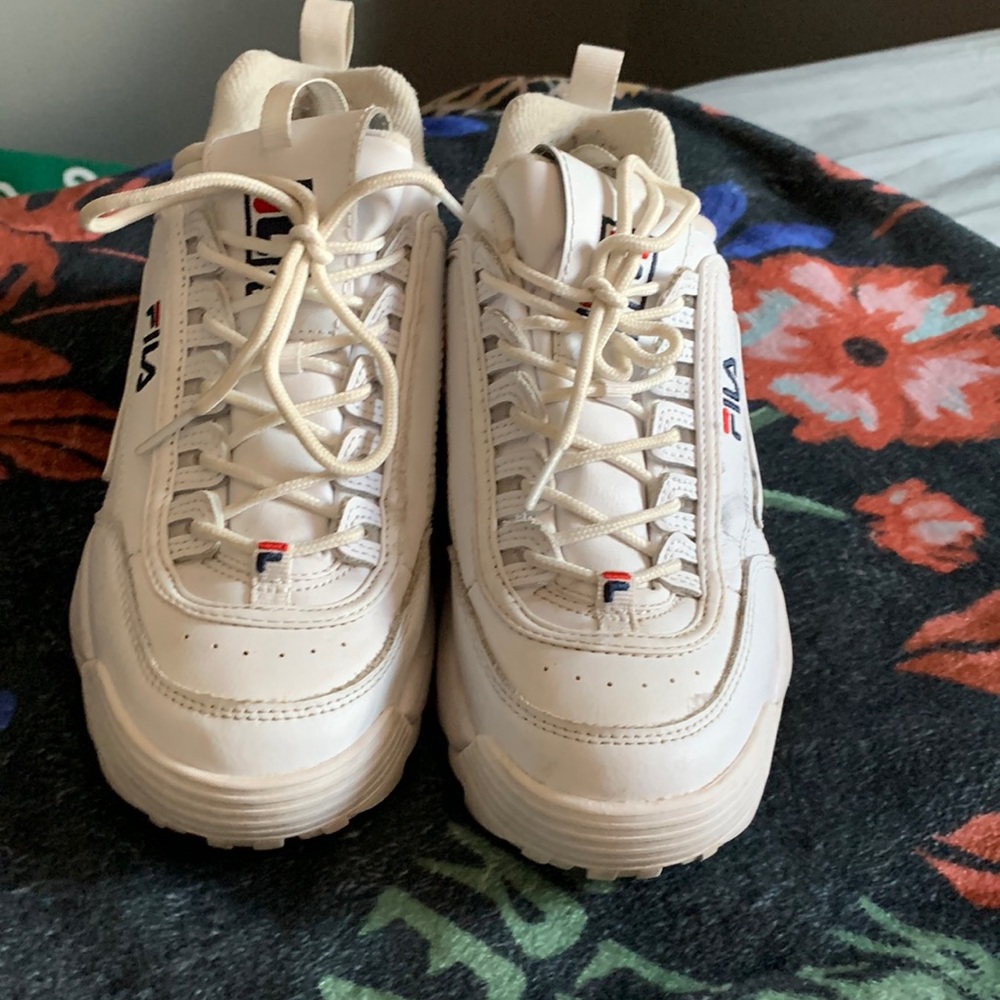 White Fila sneakers